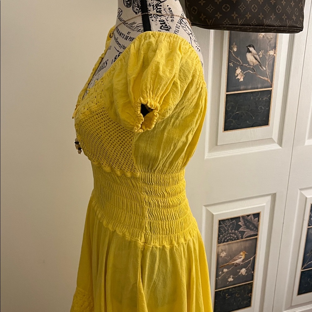 🍎Yellow Women's Dress - Picture 14 of 14